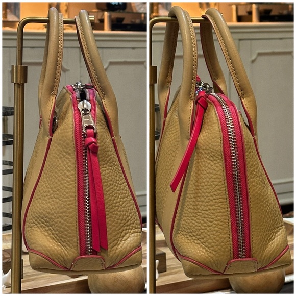 Coach Tan Leather Satchel with Pink Trim (Set of 2) - Picture 12 of 16